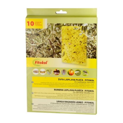 Rumena lepljiva PLOŠČA za zatiranje škodljivcev (10/1) Rumena lepljiva PLOŠČA za zatiranje škodljivcev (10/1)