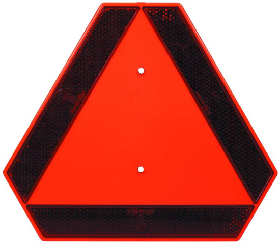 Trikotnik za označevanje počasnih vozil PVC