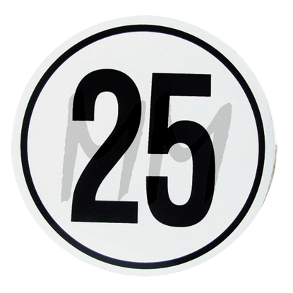 Nalepka 25 Nalepka 25