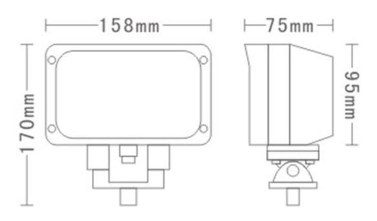 Delovna luč LED, 45 W