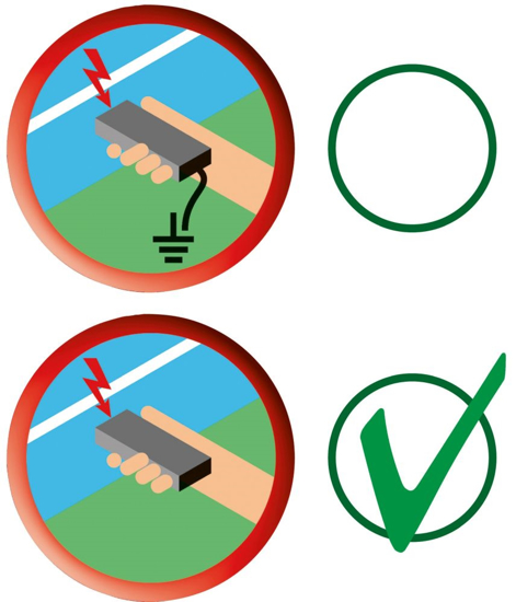 BREZSTIČNI merilnik napetosti el. pastirja do 8 kV, AKO, LED