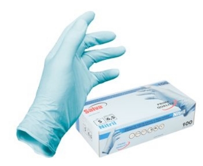 Rokavice za enkratno uporabo NITRIL (L) 100/1