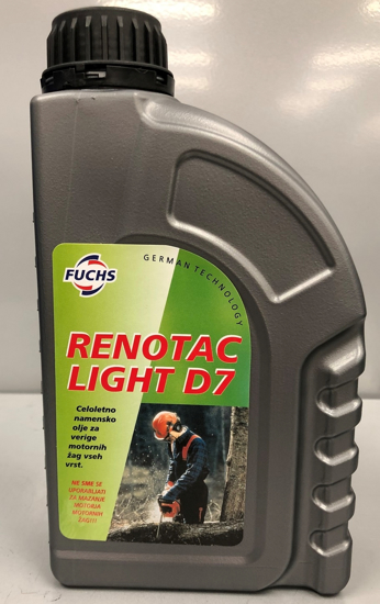 Fotografija izdelka Olje za verige žag Renotac Light D7 1L