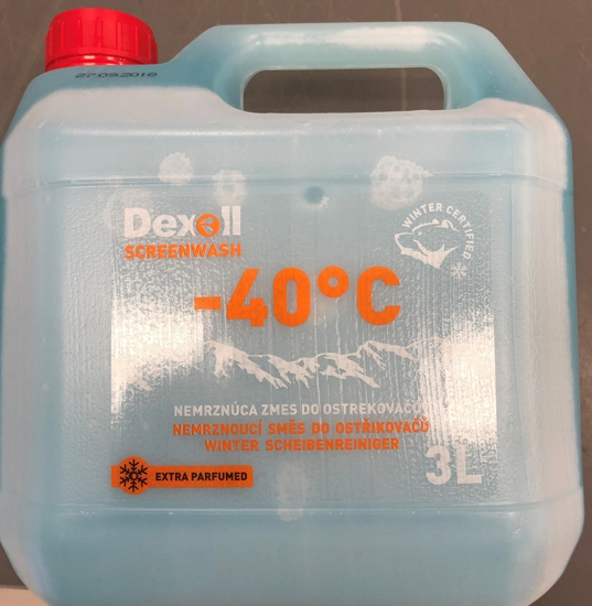 Fotografija izdelka Zimski vitreks Dexoll -40°C za vetrobransko steklo 3L