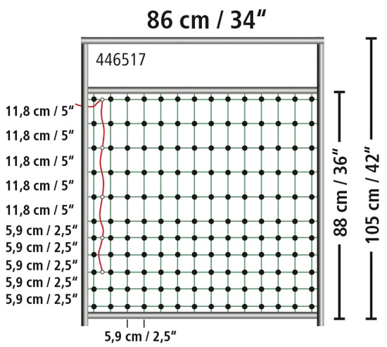 Fotografija izdelka Vrata za električno ograjo do 90 cm