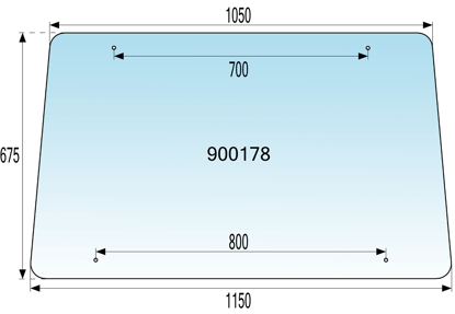 Fotografija izdelka Steklo kabine - sprednje Slovaška tip BKU