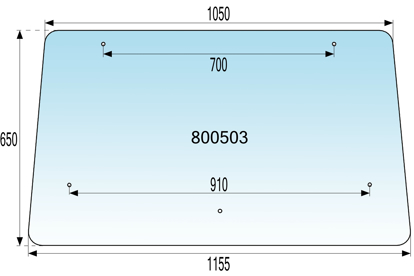 Fotografija izdelka Steklo kabine- zadnje Slovaška tip BKU