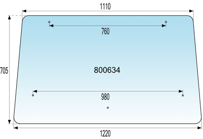 Fotografija izdelka Steklo kabine - zadnje UTB FORTE SBKL