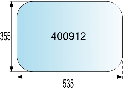 Fotografija izdelka Steklo kabine zadnje - spodnje ZETOR BK 6011 varijanta 2