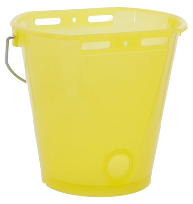 Prikaži podrobnosti za  Vedro za hranjenje - 8 L transparentno rumen Fotografija izdelka Vedro za hranjenje - 8 L transparentno rumen