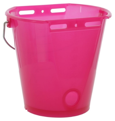 Prikaži podrobnosti za  Vedro za hranjenje - 8 L transparentno roza Fotografija izdelka Vedro za hranjenje - 8 L transparentno roza