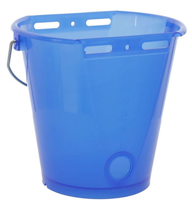 Prikaži podrobnosti za  Vedro za hranjenje - 8 L transparentno modra Fotografija izdelka Vedro za hranjenje - 8 L transparentno modra