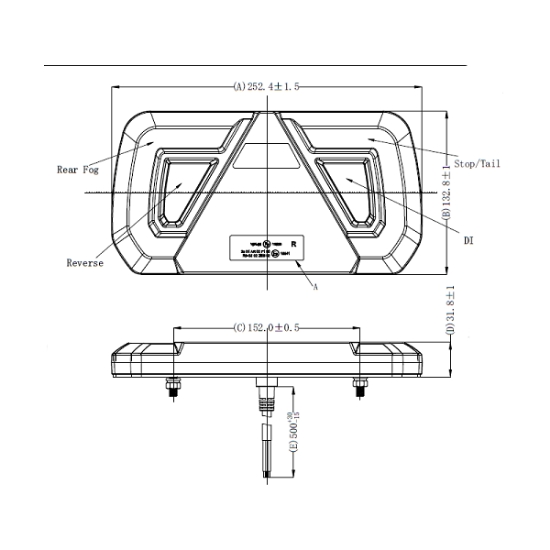 Fotografija izdelka Zadnja luč LED LEVA L1813, KAMAR