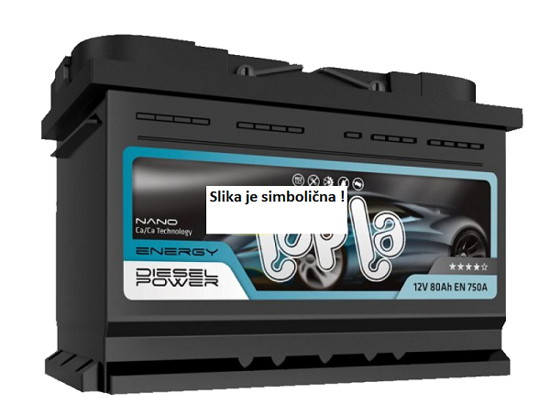 Fotografija izdelka Akumulator 80Ah -12V  DIESEL POWER