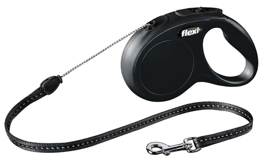 Fotografija izdelka Flexi povodec Classic Cord, S - 5m/12kg, črn