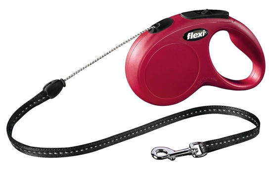 Fotografija izdelka Flexi povodec Classic Cord, S - 5m/12kg, rdeča