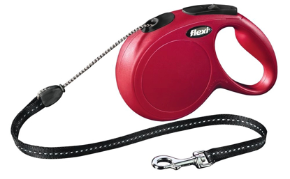 Fotografija izdelka Flexi povodec Classic Cord, M - 8m/20kg, rdeča