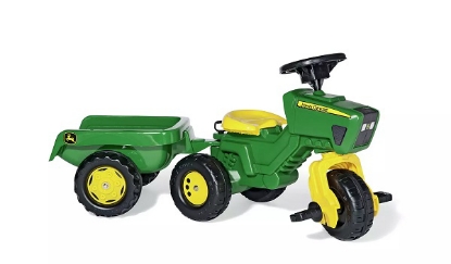 Prikaži podrobnosti za  Igrača rollyTrac John Deere tricikel s prikolico, ROLLY TOYS Fotografija izdelka Igrača rollyTrac John Deere tricikel s prikolico, ROLLY TOYS