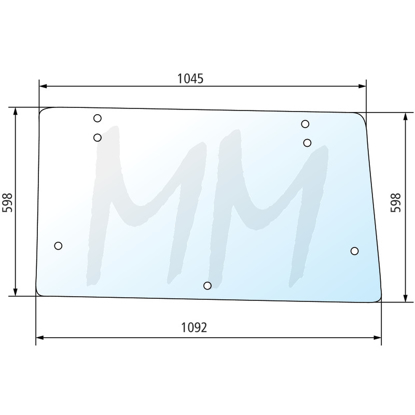 Fotografija izdelka Steklo zadnje FIAT