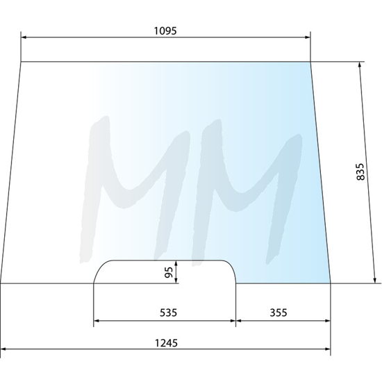 Fotografija izdelka Vetrobransko steklo  MASSEY FERGUSON