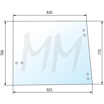 Fotografija izdelka Stransko steklo JOHN DEERE