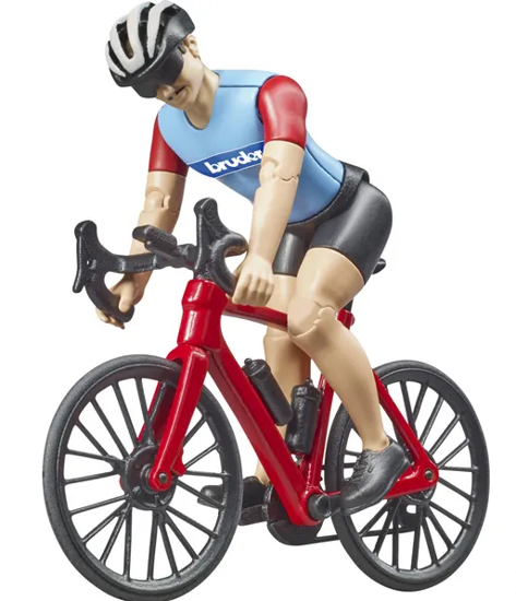 Fotografija izdelka Igrača Cestno kolo s  kolesarjem, BRUDER