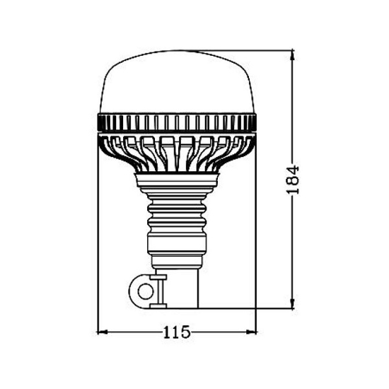 Fotografija izdelka Svetilka rotacijska LED nasadna