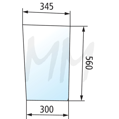 Prikaži podrobnosti za  Steklo sprednje opazovalno New Holland Fotografija izdelka Steklo sprednje opazovalno New Holland