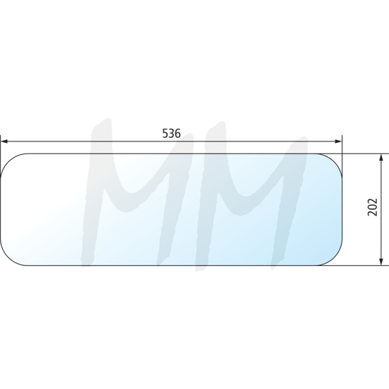 Fotografija izdelka Zadnje steklo - spodaj Massey Ferguson