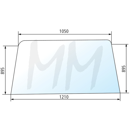 Fotografija izdelka Vetrobransko steklo Case IH