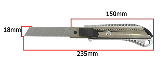 Fotografija izdelka Olfa nož kovinski 100 x 18 x 0,5 mm