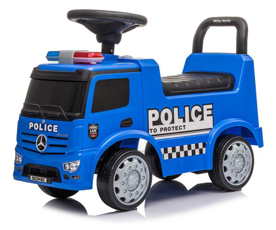 Fotografija izdelka Otroški poganjalec policijski avto Mercedes, Milly Mally