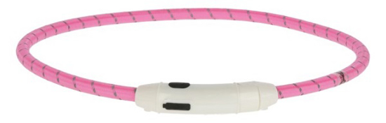 Fotografija izdelka LED ovratnica za psa Maxi Safe, roza 65 cm