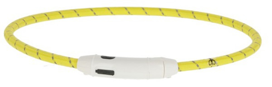 Fotografija izdelka LED ovratnica za psa Maxi Safe, rumena 65 cm