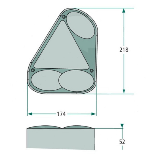 Fotografija izdelka Svetilka stop Trigano desna