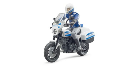 Prikaži podrobnosti za  Igrača policist motorist Ducati, Bruder Fotografija izdelka Igrača policist motorist Ducati, Bruder