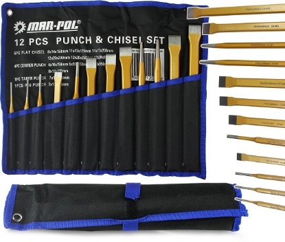 Sekači izbijači set 12 del, sekači, izbijači, 12del, mehanizacija miler, marpol, M57480, 5901969120233, dleta, mehanizacija miler, kmetijska oprema, kmetijska mehanizacija ,les