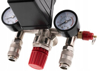 Fotografija izdelka Regulator tlaka z manometri in presostatom za kompresor