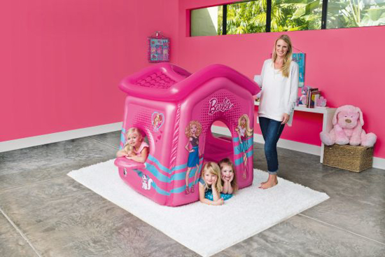 Fotografija izdelka Otroška napihljiva hiška Barbie 150 x 135 x 142 cm