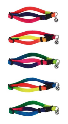 Prikaži podrobnosti za  Ovratnica Rainbow za mačke - 10 mm Fotografija izdelka Ovratnica Rainbow za mačke - 10 mm