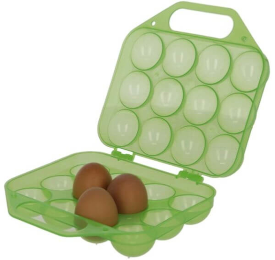 Fotografija izdelka Plastična škatla za prevoz /  shranjevanje 12 jajc