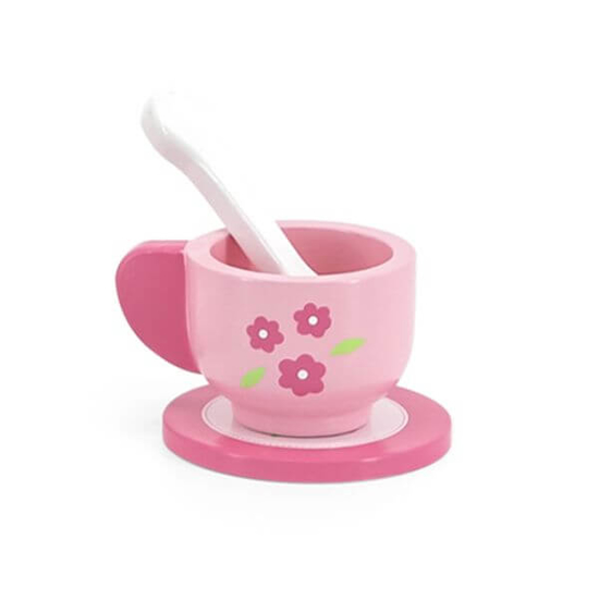 Fotografija izdelka Igrača servis za čaj in kavo - roza  cvet 12/1