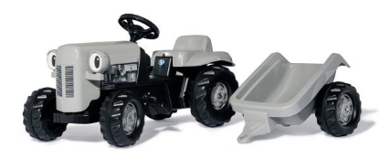Prikaži podrobnosti za  Igrača TRAKTOR rollyKid Little Grey Fergie s prikolico, ROLLY TOYS Fotografija izdelka Igrača TRAKTOR rollyKid Little Grey Fergie s prikolico, ROLLY TOYS