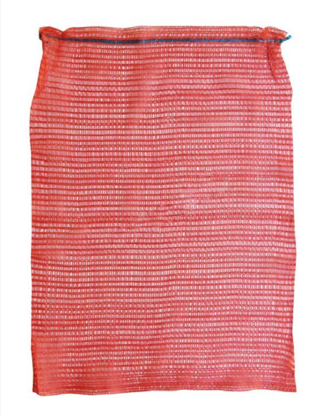 Prikaži podrobnosti za  Vreča Raschel za krompir z vrvico, 5 kg, 35 x 50 cm, rdeča, 1 kos Fotografija izdelka Vreča Raschel za krompir z vrvico, 5 kg, 35 x 50 cm, rdeča, 1 kos