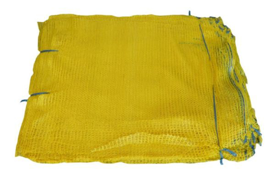 Fotografija izdelka Vreča Raschel za krompir z vrvico, 60 kg, 60 x 100 cm, rumena, 20 kosov