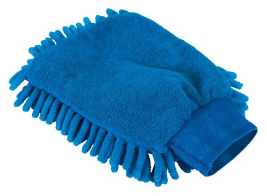 Fotografija izdelka Rokavica za čiščenje za živali iz mikrovlaken, modra