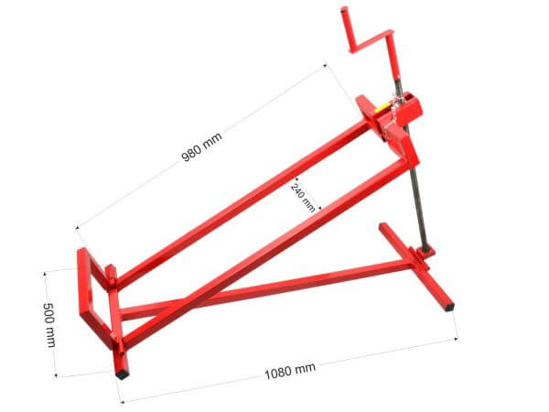 Fotografija izdelka Dvigalo za vrtni traktor 130 mm - 430 mm (680 kg )