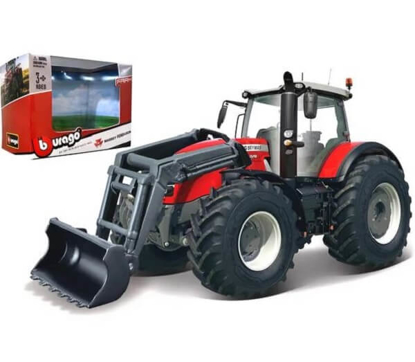 Prikaži podrobnosti za  Igrača traktor Massey Ferguson 8700 s čelnim nakladačem Fotografija izdelka Igrača traktor Massey Ferguson 8700 s čelnim nakladačem