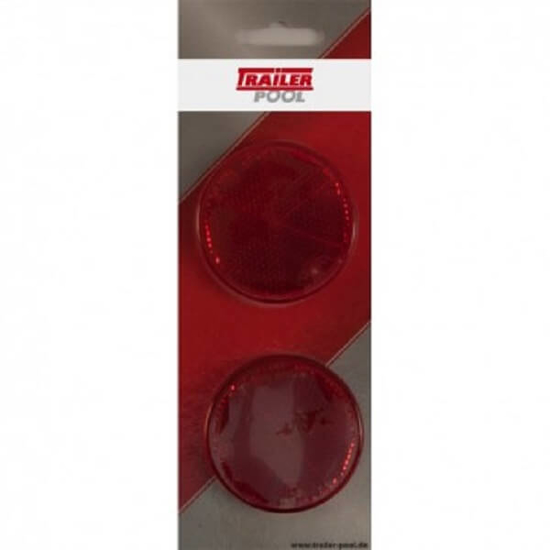 Fotografija izdelka Odsevnik stranski okrogel, 60 mm - rdeč (2 kos)