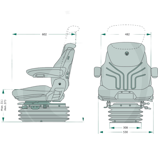 Fotografija izdelka Sedež GRAMMER MAXIMO Comfort  PLUS 95G/731